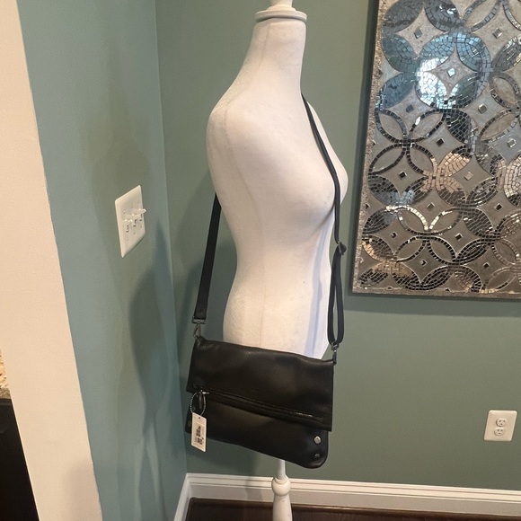 NWT Hammitt Large VIP Black/Gunmetal Crossbody - Picture 4 of 15